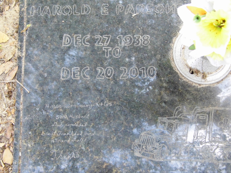 Headstone for Parsons, Harold E.